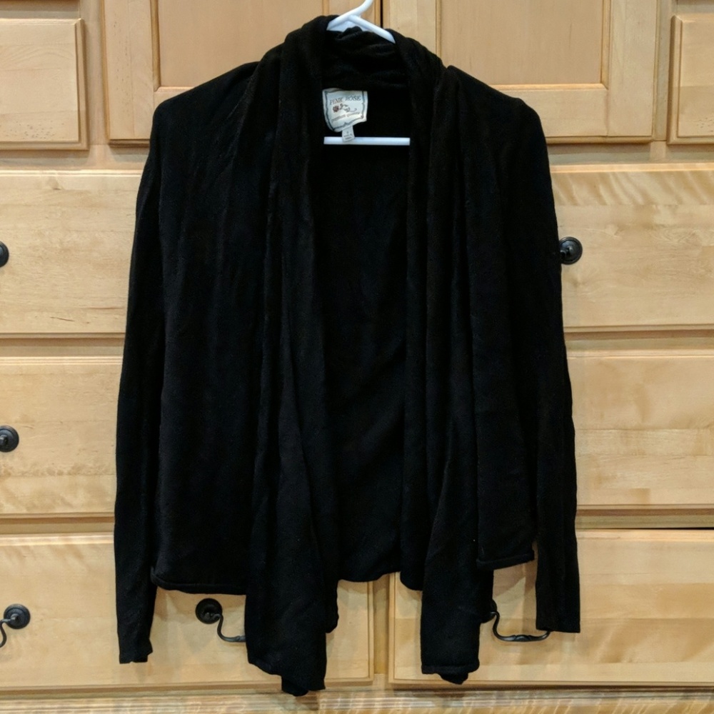 Pink Rose Open Front Cardigan